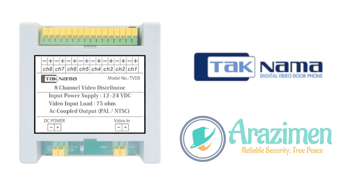 جزئیات و پورت‌های ورودی و خروجی پخش‌کننده تصویر تکنما TVD8