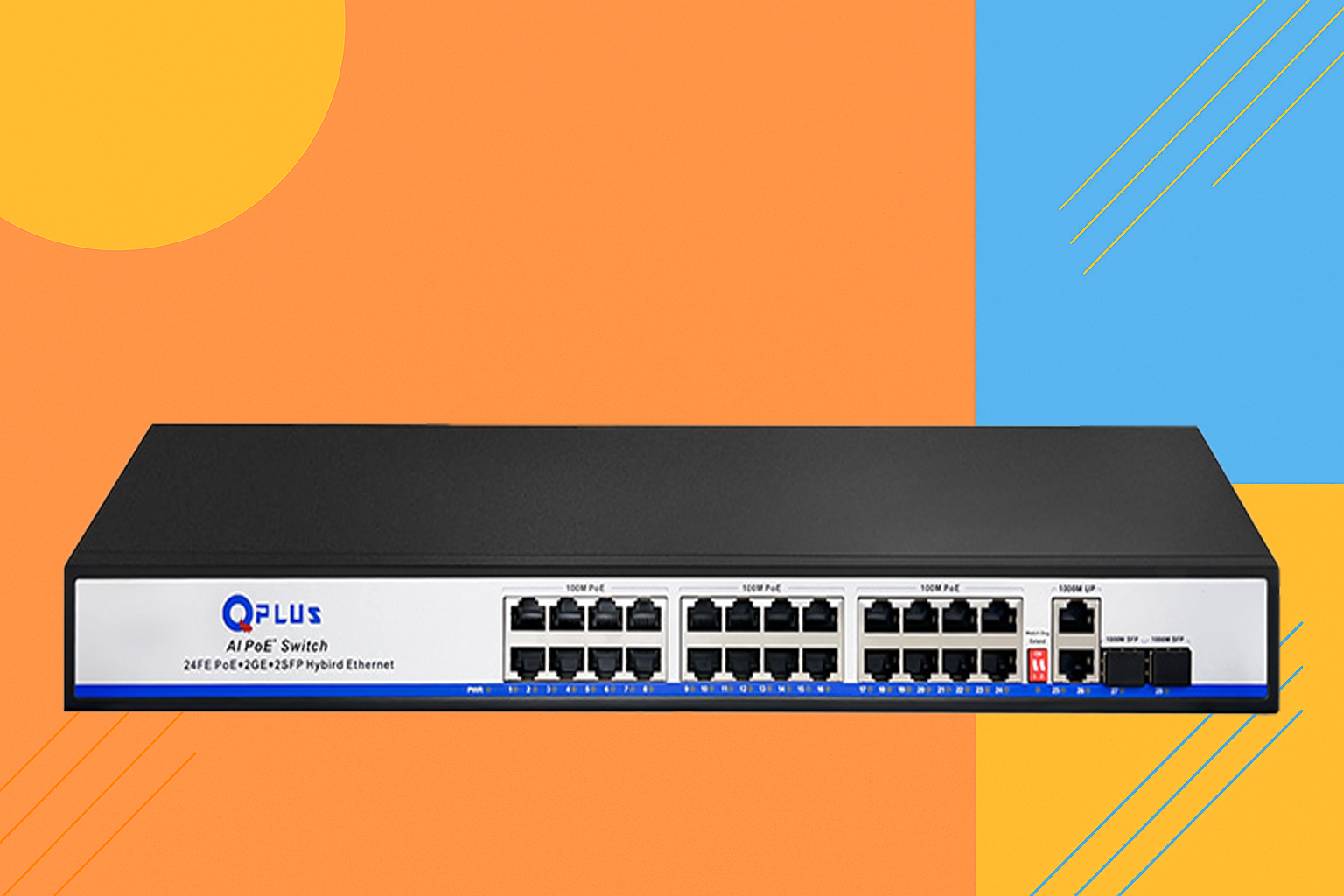 QPlus PL-PG2402-S2 24 Port PoE Network Switch