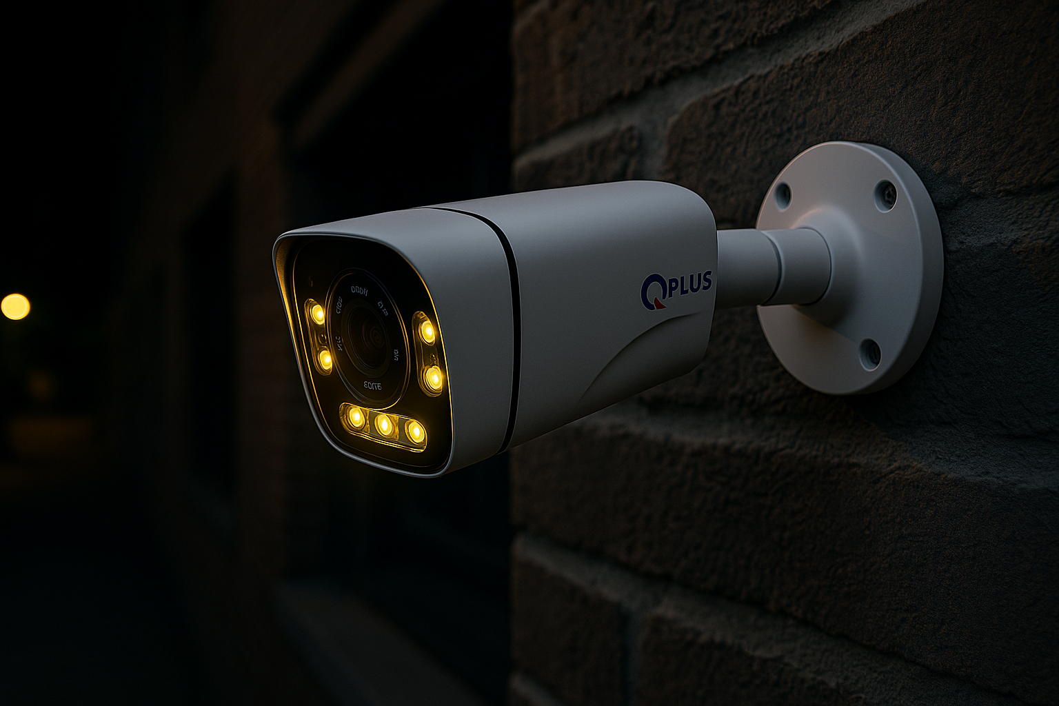 QPlus PL-AHC-BW2740A8-N AHD bullet security camera with WarmLight night