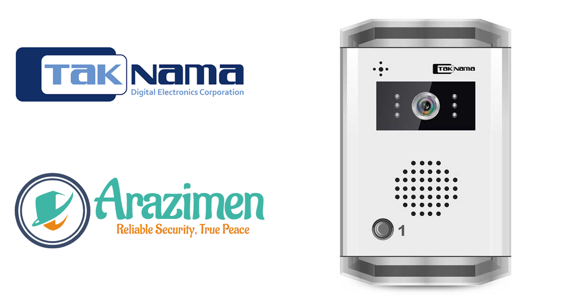 جزئیات طراحی بدنه و لنز دوربین پنل آیفون تصویری تکنما