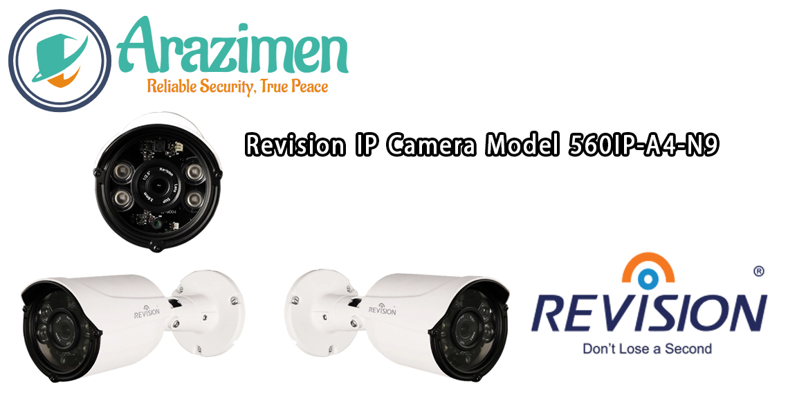 جزئیات لنز و LED های دواللایت دوربین 560IP-A4-N9 ریویژن