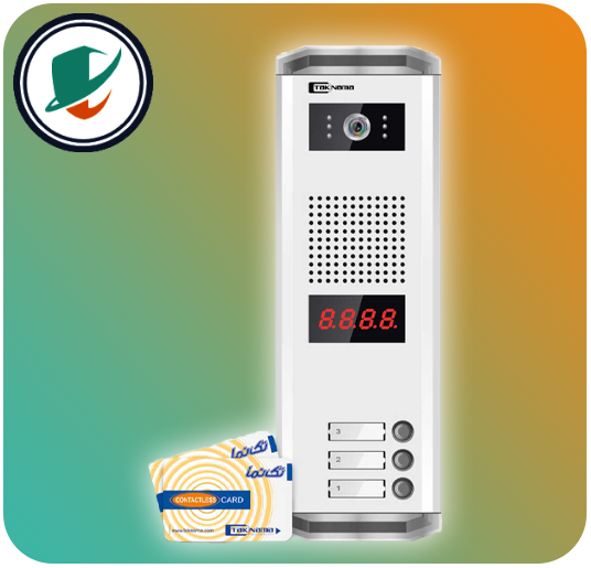 پنل سه واحدی کارتی آیفون تصویری تکنما 36 ماه گارانتی