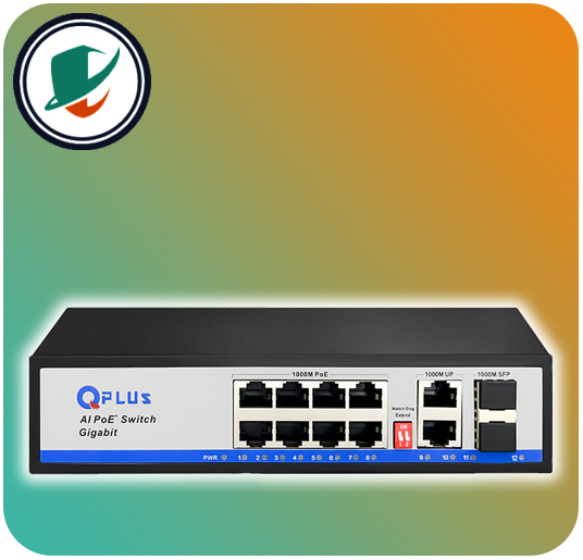 image QPlus Network Switch Model PL-PG8002-S2