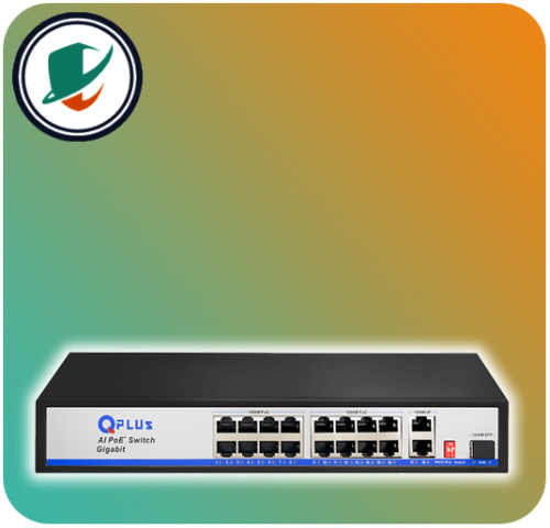 QPlus Network Switch Model PL-P1602G-S1