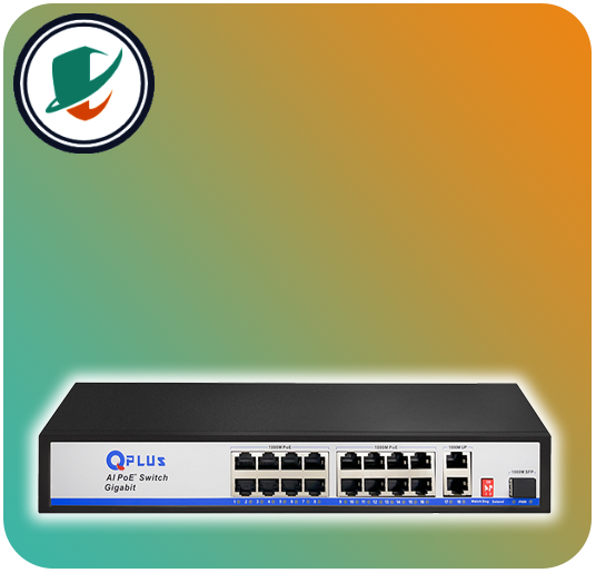 QPlus Network Switch Model PL-P1602G-S1