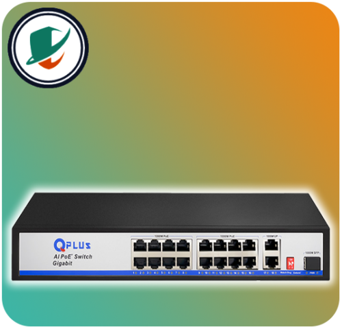 image QPlus Network Switch Model PL-PG1602-S1