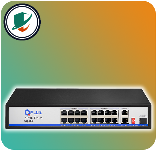 image QPlus Network Switch Model PL-PG1602-S1