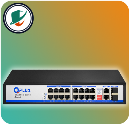 QPlus Network Switch Model PL-PGA1602-S2