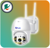 front QPlus PL-IPG-RSU4810 WiFi camera with 4MP resolution and 4G support