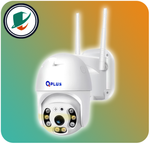 front QPlus PL-IPG-RSU4810 WiFi camera with 4MP resolution and 4G support