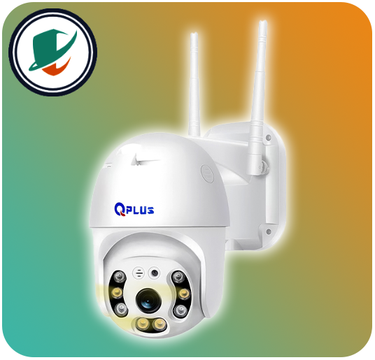 front QPlus PL-IPG-RSU4810 WiFi camera with 4MP resolution and 4G support