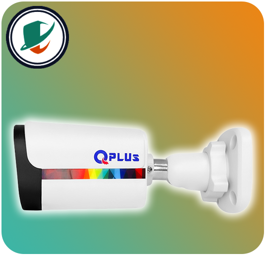 left QPlus Bullet CCTV Camera Model PL-IPC-BW6699PA4A-M