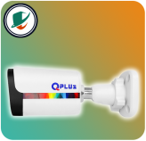 left QPlus Bullet CCTV Camera Model PL-IPC-BW6699PA4A-M