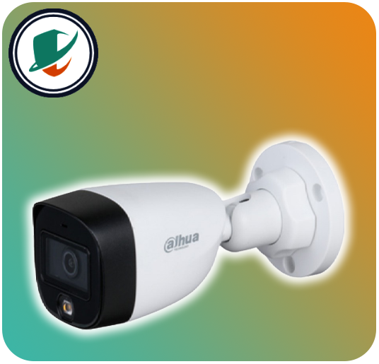 دوربین بولت فولکالر داهوا مدل DH-HAC-HFW1209CMP-A-LED در نمای باز با جزئیات طراحی فلزی ضدآب