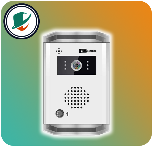 پنل تکواحدی آیفون تصویری تکنما با بدنه فلزی و طراحی ضدآب