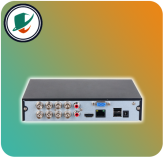دستگاه ضبط تصاویر داهوا مدل XVR1B08-I از زاویه پشت – طراحی جمعوجور، مناسب برای سیستمهای نظارتی خانگی و فروشگاهی