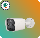 دوربین تحت شبکه ریویژن مدل 525IP-A2-N9 از زاویه ۴۵ درجه راست با لنز ۲.۸ میلیمتر و LED دوال لایت