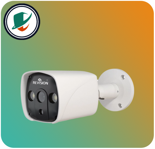 دوربین تحت شبکه ریویژن مدل 525IP-A2-N9 از زاویه ۴۵ درجه راست با لنز ۲.۸ میلیمتر و LED دوال لایت