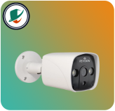 دوربین ریویژن مدل 525IP-A2-N9 از زاویه ۴۵ درجه چپ با بدنه فلزی و طراحی دوال لایت