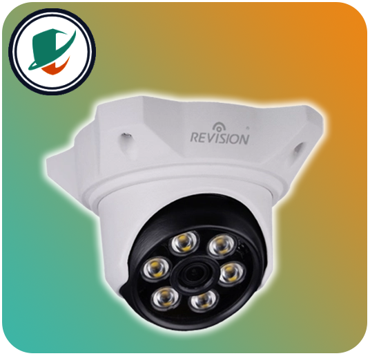 دوربین تحت شبکه ریویژن 4 مگاپیکسل در زاویه 45 درجه راست