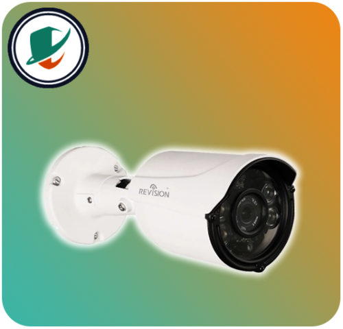 زاویه ۴۵ درجه راست دوربین IP ریویژن مدل 560IP-A4-N9 با بدنه فلزی ضدآب