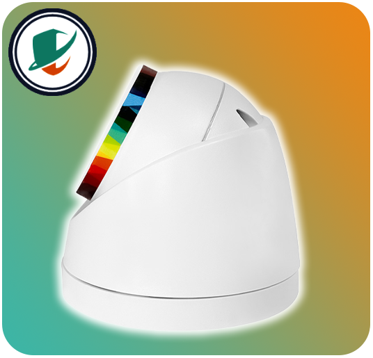 نمای جانبی دوربین تحت شبکه کیوپلاس مدل PL-IPC-DW544A6A-I