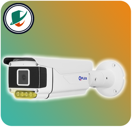 تصویر زاویه 45 درجه دوربین پلاکخوان کیوپلاس مدل PL-IPC-MBW5950PA5A-I