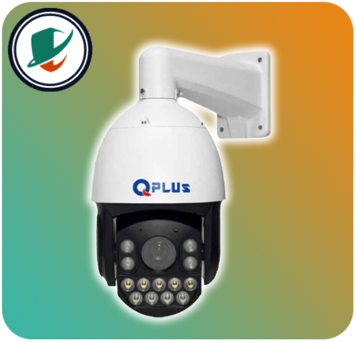 نمای روبرو دوربین اسپیددام کیوپلاس مدل PL-IPC-SU6736PAIP5I4L4