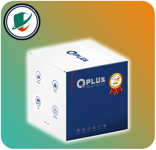 عکس جعبه و متعلقات دوربین مداربسته کیوپلاس مدل PL-IPC-DW850PA6A-G