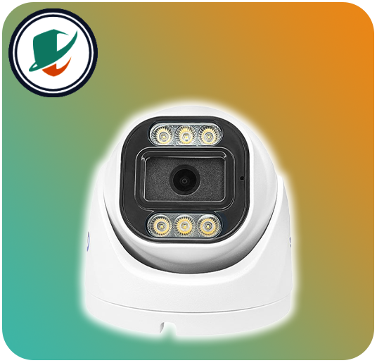 عکس دوربین مداربسته دام کیوپلاس مدل PL-IPC-DW850PA6A-G از نمای روبرو