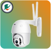 عکس دوربین وایفای کیوپلاس مدل PL-IPW-RSU3810 در زاویه ۴۵ درجه