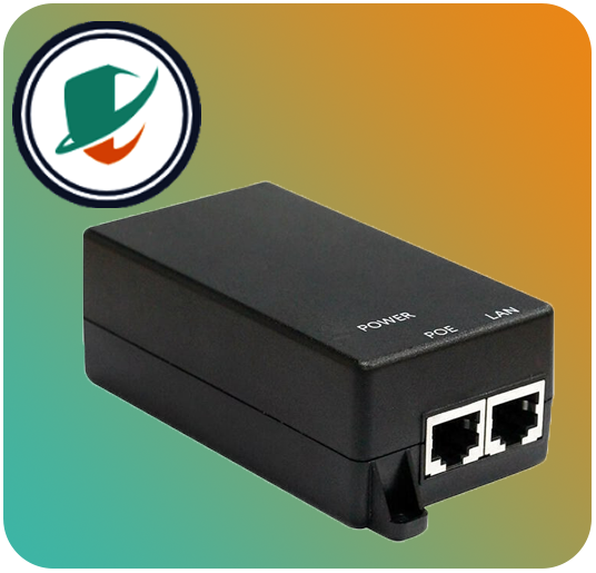 HR-FBG-48006 اینجکتور PoE گیگ HRUI