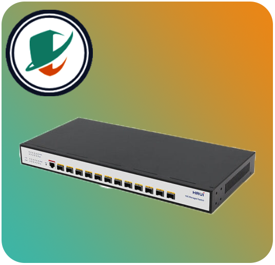 سوئیچ شبکه فیبر نوری مدیریتی تحت وب HR-SWTGW2C48NS